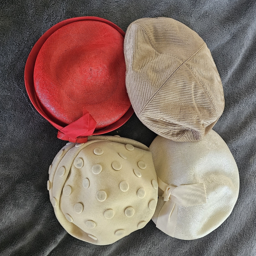 Vintage "pill hats"